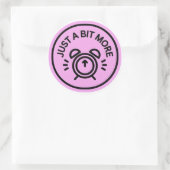 Iets meer inspanning ronde sticker (Tas)