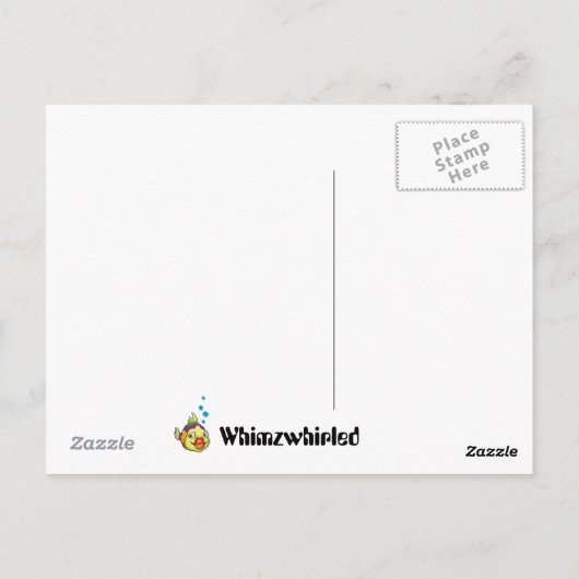 Iets mells Fishy Briefkaart (Achterkant)