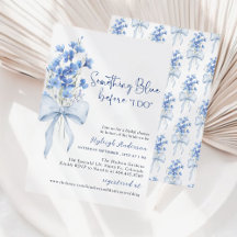 Iets met blauw Vrijgezellenfeest| Dusty Blue Ribbo