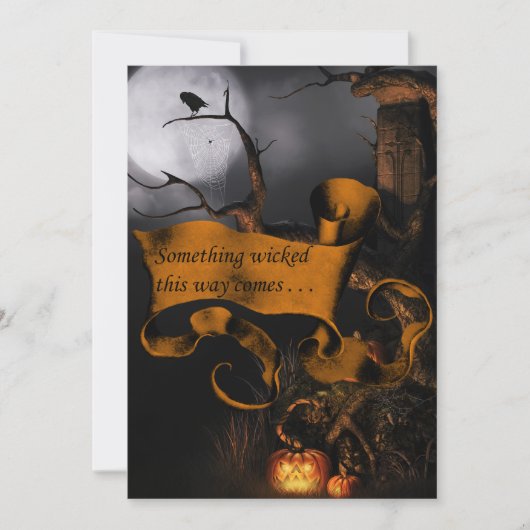 Iets met een gebroken Halloween Kaart (Voorkant)