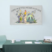 Iets met een gebroken halloween party-banner spandoek (Beurs)