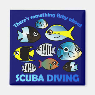 Iets met Scuba vissen Magneet