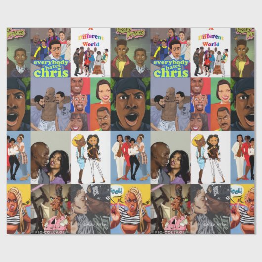 Iets met sitcoms inpakpapier (Vlak)