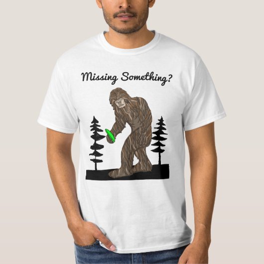 Iets missen? Bigfoot Disk Golf   T-shirt (Voorkant)