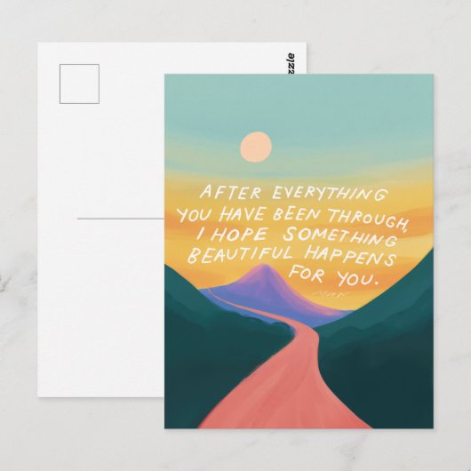 Iets moois - aanmoedigend Briefkaart (Voorkant / Achterkant)