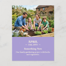 Iets nieuws april-herinneringsfoto-prentbriefkaart briefkaart