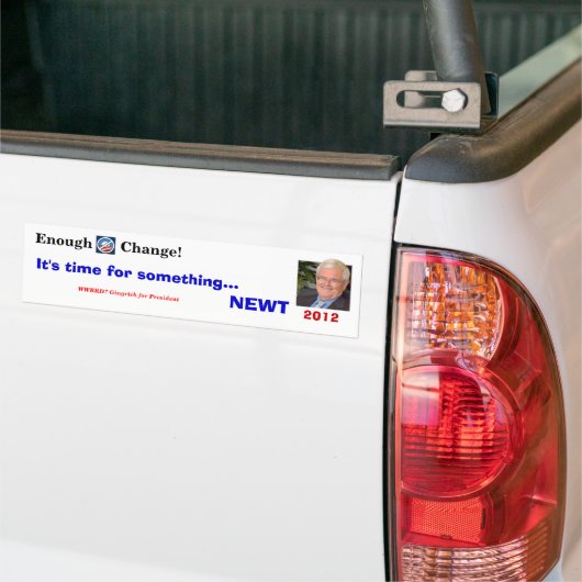 Iets nieuws bumpersticker (Op Truck)