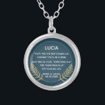 Iets Old and Blue Bridesmaid ornament royal Zilver Vergulden Ketting<br><div class="desc">Iets Oud en Blauw Bridesmaid Gift. U bent welkom om mijn winkel te bezoeken voor mooiere producten.</div>