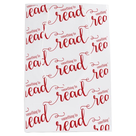 Iets om 4 Cadeau thema te lezen Medium Cadeauzakje (Voorkant)