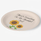 Iets om Borden te bedanken Papieren Bordje (Gekanteld)