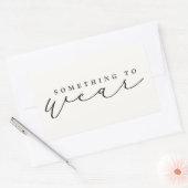 Iets om kerstavond/kerstcadeaus te Draag Rechthoekige Sticker (Envelop)