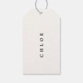 Iets om kerstmis te Draag of om kerstcadeaus te ge Cadeaulabel (Achterkant)