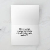 IETS OM "MOO OVER" ***21e *** VERJAARDAG Kaart (Binnen)