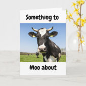 IETS OM *MOO OVER* BROEDER VERJAARDAG KAART (Gele Bloem)