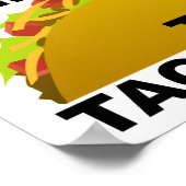 Iets om over Taco te praten Grappige Poster (Hoek)
