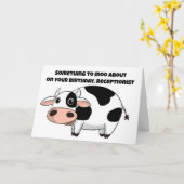 IETS OM OVER TE PRATEN OP VERJAARDAG *RECEPTIONIST KAART (Gele Bloem)