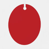 Iets om rode, opnieuw te gebruiken Label te lezen Metalen Ornament (Achterkant)