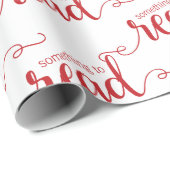 Iets om rood en wit omslagpapier te lezen cadeaupapier (Rol Hoek)