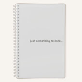 Iets om spiral Notitieboek te noteren (Voorkant)