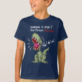 Iets om te Drinken? Ja graag: Tea-Rex dinosaurus T-shirt (Voorkant)