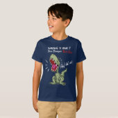 Iets om te Drinken? Ja graag: Tea-Rex dinosaurus T-shirt (Voorkant volledig)
