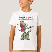 Iets om te Drinken? Ja graag: Tea-Rex dinosaurus T-shirt (Voorkant)