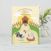 Iets om te kraaien over zwangerschapsaankondiging aankondiging (Staand voorkant)