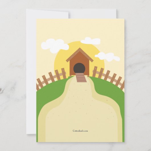 Iets om te kraaien over zwangerschapsaankondiging aankondiging (Achterkant)