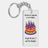 Iets om te onthouden, grappige verjaardag sleutelhanger (Voorkant Links)