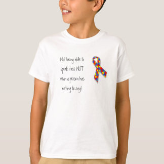 iets om te zeggen - autisme t-shirt