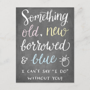 Iets Oud   Bridesmaid Kaart