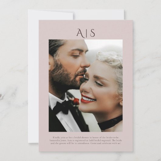 Iets oud Elegant Pearl Ketting Vrijgezellenfeest Kaart (Achterkant)