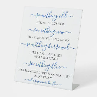 Iets Oud iets nieuws, Vrijgezellenfeest Reclamebord Met Voetstuk