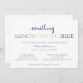 Iets Oud, Nieuw, geleend, Blauw Kaart (Voorkant / Achterkant)