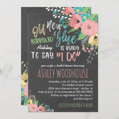 Iets Oud & Nieuw Ik doe Chalkboard Vrijgezellenfee Kaart (Voorkant / Achterkant)