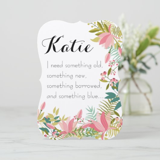 Iets Oud | Uitnodiging tot weddenschap met een Bri (Staand voorkant)