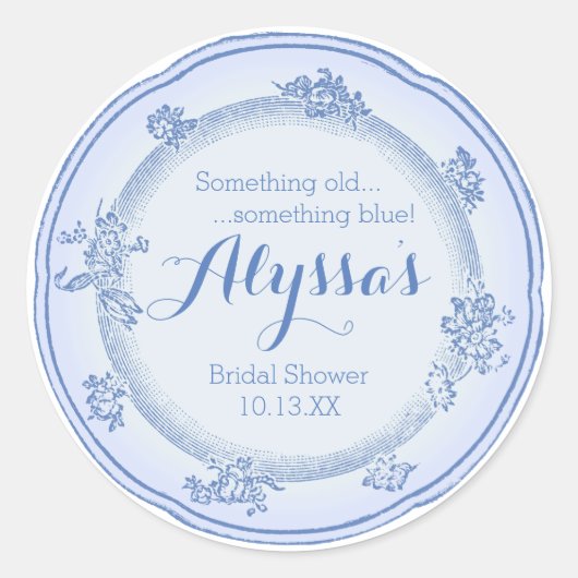 Iets Oude Bord Ronde Sticker (Voorkant)