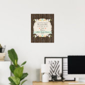 Iets Oude New Mint Boho Rustic Vrijgezellenfeest Poster (Thuiskantoor)