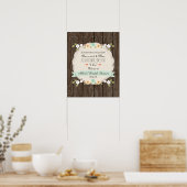 Iets Oude New Mint Boho Rustic Vrijgezellenfeest Poster (Keuken)