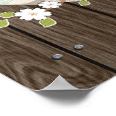 Iets Oude New Mint Boho Rustic Vrijgezellenfeest Poster (Hoek)