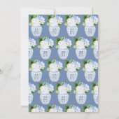 Iets Ouds Nieuw Geleend Blauw Bruidsdouche Kaart (Achterkant)