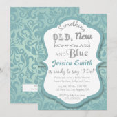 Iets ouds nieuw geleend & blauw Vrijgezellenfeest Kaart (Voorkant / Achterkant)