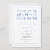 Iets ouds nieuw geleend Blue Bows Vrijgezellenfees Kaart (Voorkant)