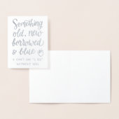 Iets Ouds Nieuw Lanceerd en Blauw Folie Kaarten (Display)