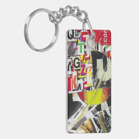 iets punt com collage sleutelhanger (Voorkant Links)