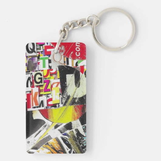 iets punt com collage sleutelhanger (achterkant)