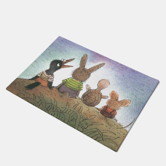 Iets rood deurmat (Schuin)