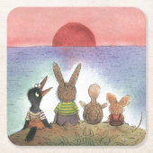 Iets rood kartonnen onderzetters (Voorkant)