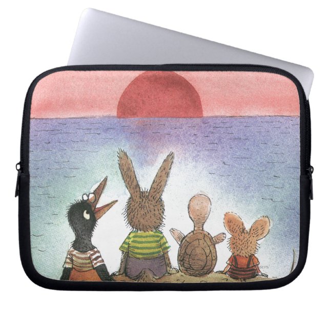 Iets rood laptop sleeve (Voorkant)