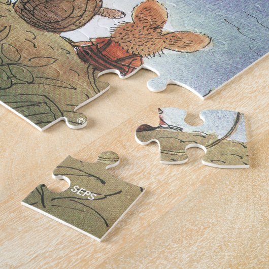 Iets rood legpuzzel (Zijkant)